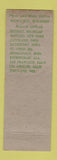 Matchbook Cover - Krome Kote Theim Products Milwaukee WI