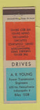 Matchbook Cover - AR Young Transmission Indianapolis IN clutches conveyors