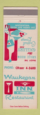 Matchbook Cover - Waukegan Inn Restaurant Waukegan IL