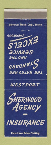 Matchbook Cover - Sherwood Agency Insurance Westport CT