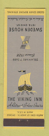 Matchbook Cover - Sweden House Viking Inn Chicago IL