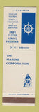 Matchbook Cover Marine Corporation Waukesha County Merton Pewaukee Brookfield WI