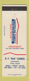 Matchbook Cover - American Family Insurance Bob Gaskill Neligh O'Neil Norfolk NE