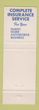 Matchbook Cover - American States Insurance Geo Ayers Tallmadge OH