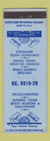 Matchbook Cover - Decalcomanias Gummed Tapes Cellophane Cleveland OH