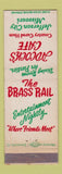 Matchbook Cover - The Brass Rail Adcock's Cafe Jefferson City MO cured ham WEAR