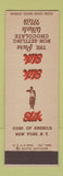 Matchbook Cover - Slik Pure Chcolate New York City SAMPLE