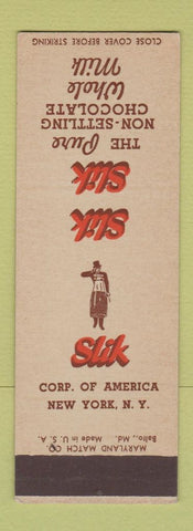 Matchbook Cover - Slik Pure Chcolate New York City SAMPLE