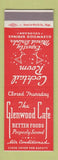 Matchbook Cover - Glenwood Cafe Glenwood Springs Colorado SAMPLE