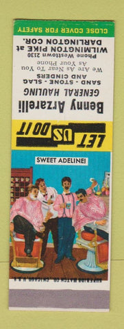 Matchbook Cover - Benny Arzarelli General Hauling Westtown? PA? SAMPLE