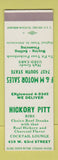 Matchbook Cover - Hickory Pitt BBQ F&M Motors Chicago? SAMPLE