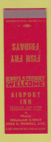 Matchbook Cover - Airport Inn SAMPLE