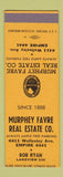 Matchbook Cover - Murphey Favre Real Estate Spokane? SAMPLE