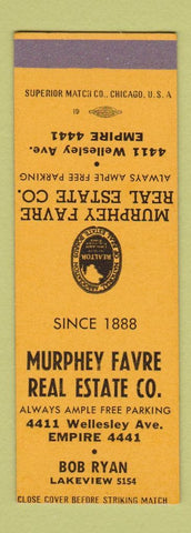 Matchbook Cover - Murphey Favre Real Estate Spokane? SAMPLE