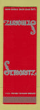 Matchbook Cover - St Moritz Restaurant Chicago? SAMPLE