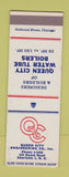 Matchbook Cover - Queen City Enigneering Water Tubes Boilers Charlotte NC SAMPLE