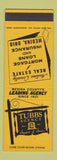 Matchbook Cover - Tubbs Insurance Real Estate Medina OH SAMPLE
