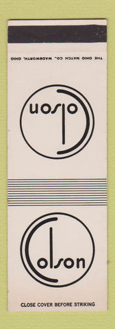 Matchbook Cover - Colson Corp Elyria OH SAMPLE