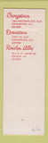 Matchbook Cover - Urdong's Women's Clothes Washington DC Rosslyn VA SAMPLE