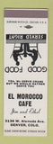 Matchbook Cover - El Morocco Cafe Denver Colorado SAMPLE