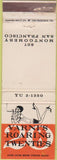 Matchbook Cover - Varni's Roaring 20's San Francisco CA flapper girlie WEAR