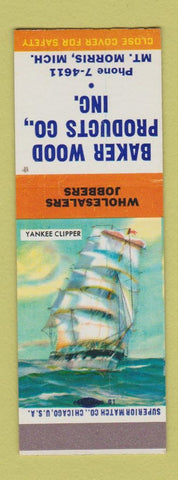 Matchbook Cover - Baker Wood Products Mount Morris MI SAMPLE