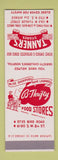 Matchbook Cover - Tanner's Stores Grocery Coral Gables Miami? FL SAMPLE