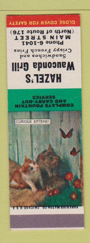 Matchbook Cover - Hazel's Wauconda Grill SAMPLE