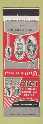 Matchbook Cover - Forum Restaurant Lounge Fort Lauderdale FL