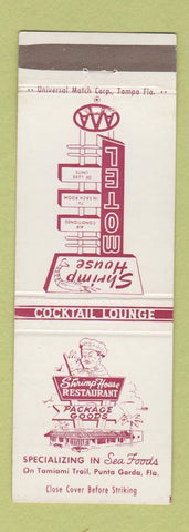 Matchbook Cover - Shrimp House Restaurant Punta Gorda FL