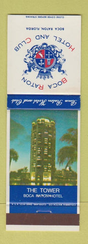 Matchbook Cover - Boca Raton Hotel and Club FL