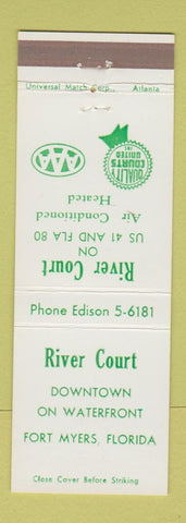 Matchbook Cover - River Court Motel Fort Myers FL