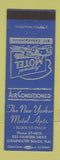 Matchbook Cover - New Yorker Motel Apartments Clearwater Beach FL