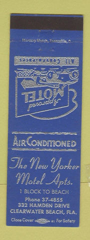 Matchbook Cover - New Yorker Motel Apartments Clearwater Beach FL