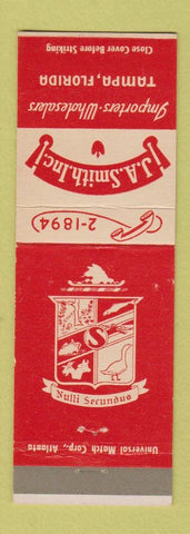 Matchbook Cover - JA Smith Importers Tampa FL