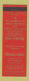 Matchbook Cover - Alhambra Hotel St Augustine FL
