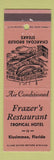 Matchbook Cover - Frazer's Restaurant Kissimmee FL