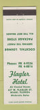 Matchbook Cover - Flagler Hotel Miami FL