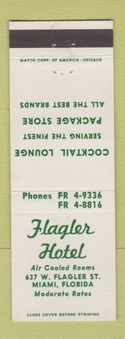 Matchbook Cover - Flagler Hotel Miami FL