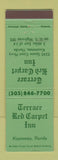 Matchbook Cover - Terrace Red Carpet Inn Kissimmee FL