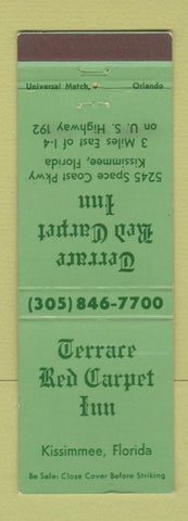 Matchbook Cover - Terrace Red Carpet Inn Kissimmee FL