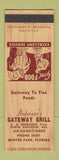 Matchbook Cover - Anderson's Gateway Grill Winter Park FL