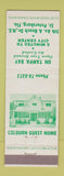 Matchbook Cover - Colburn Guest Home St Petersburg FL