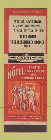 Matchbook Cover - Dorchester Hotel Miami Beach FL