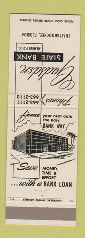 Matchbook Cover - Gladsden State Bank Chattahoochee FL
