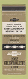 Matchbook Cover - 1962 Chevrolet WW Therien Momence IL WEAR