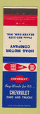 Matchbook Cover - 1965 Chevrolet Hoag Motors Beaver Dam WI