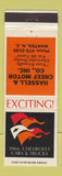 Matchbook Cover - 1966 Chevrolet Hassell Creef Manteo NC
