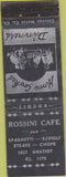 Matchbook Cover - Rossini Cafe St Louis MO?