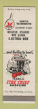 Matchbook Cover - Texaco oil gas Don Fogler's White Oak Bloomington IL